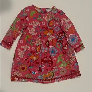 Hanna Andersson Pink Floral Kids Dress